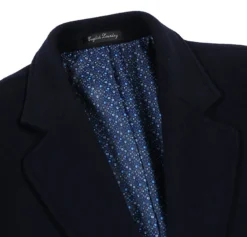 English Laundry Navy Fall/Winter Essential Slim Fit Overcoat Wool Blend 8 English Laundry Navy Fall/Winter Essential Slim Fit Overcoat Wool Blend -Gentri Store 53 01 410 3