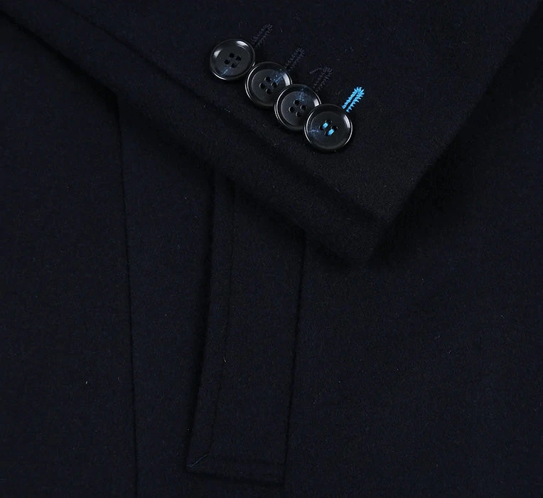 English Laundry Navy Fall/Winter Essential Slim Fit Overcoat Wool Blend 6 English Laundry Navy Fall/Winter Essential Slim Fit Overcoat Wool Blend - Image 6