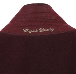 English Laundry Burgundy Fall/Winter Essential Slim Fit Overcoat Wool Blend -Gentri Store 53 01 700 4