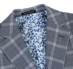 English Laundry 2-Piece Gray Plaid Wool Blend Slim Fit Suit -Gentri Store 5 2592x bfb4c3b8 77da 4be8 bc19 f83ed817a0e3