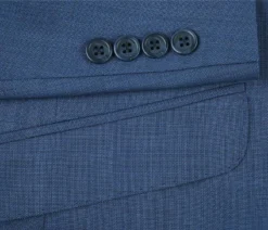 Wool Single Breasted Dress Suit Slim Fit 2 Piece 2 Button In Blue -Gentri Store 5 642cbcc6 cca8 4e7f 981c 130c43057078