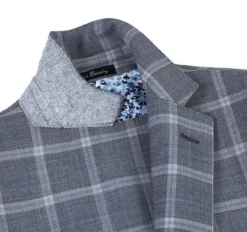 English Laundry 2-Piece Gray Plaid Wool Blend Slim Fit Suit -Gentri Store 6 2592x 8625c549 d08e 4584 b777 d1bf04e72fef