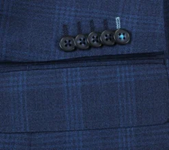 English Laundry 2-Piece Blue Plaid Wool Blend Slim Fit Dress Suit -Gentri Store 9 2592x 9d469644 c3ca 478e 88f6 70cb5652220b