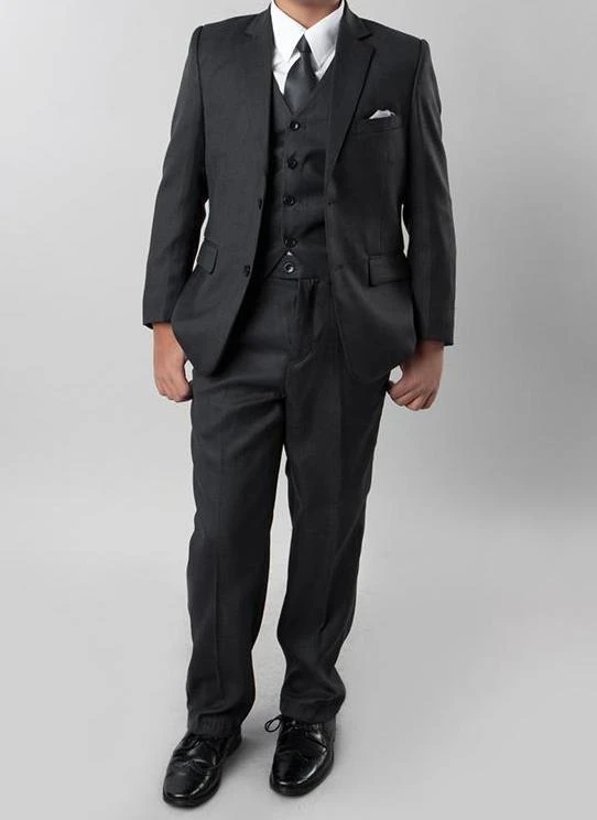 (8H, 18) Classic Boy Suit 5 Piece Set Gray 1 (8H, 18) Classic Boy Suit 5 Piece Set Gray