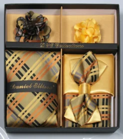 Gold Men's Accessory Collection Box 6 Piece Set
