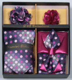 Fuschia Men's Accessory Collection Box 6 Piece Set
