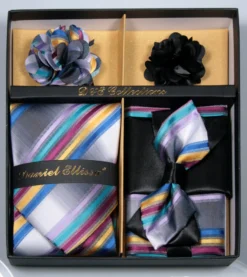 Multi Color Men's Accessory Collection Box 6 Pieces Set