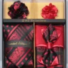 Black And Red Men's Accessory Collection Box 6 Piece Set