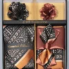Black And Cocoa Men's Accessory Collection Box 6 Piece Set