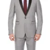 Gray 2 Piece Tuxedo Shawl Lapel Slim Fit