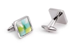 Sage Pattern Men's Cuff Links Accessory Box