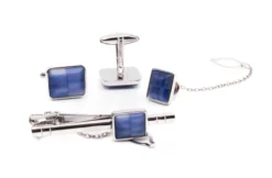 Sapphire Square Men's Accessory Box 4 Piece Collection Set