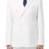 Ramses Collection - Double Breasted Suit 2 Piece Regular Fit In White