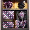 Hot Pink And Black Men's Accessory Collection Box 6 Piece Set