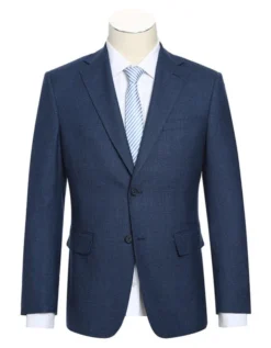 English Laundry Blue Checked Slim Fit Suit Wool Blend -Gentri Store EL52 50 095 1