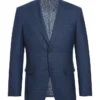 English Laundry Blue Checked Slim Fit Suit Wool Blend