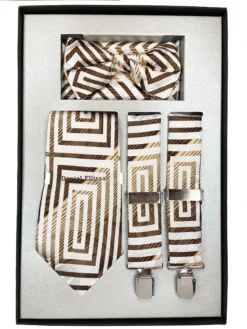 Bronze Men's Accessory Collection Box 4 Piece Set