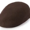 Wool Felt Ivy Cap In Brown