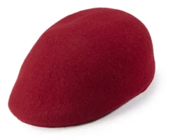 Wool Felt Ivy Cap In Burgundy