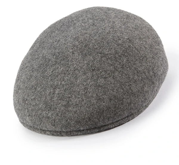 Wool Felt Ivy Cap In Gray 1 Wool Felt Ivy Cap In Gray