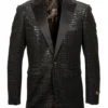 Empire Collection - Black Sequin Texture Design Sports Coat Slim Fit