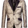 Empire Collection - Slim Fit Formal Dinner Show Blazer In Copper
