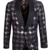 Empire Collection - Black Slim Fit Formal Dinner Show Jacket Shawl Lapel