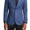 Slim Fit Windowpane Blazer 2 Button In Blue