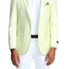 (S) Slim Fit Blazer 2 Button In Solid Mint