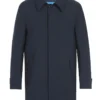 PELAGO Standard Collar Functional Trench Coat With Removable Quilted Liner In Navy
