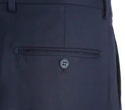 Half Canvas Stretch Wool Dress Suit Regular Fit 2 Piece In Navy 16 Half Canvas Stretch Wool Dress Suit Regular Fit 2 Piece In Navy -Gentri Store RHC100 2 5