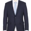 Half Canvas Stretch Wool Dress Suit Modern Fit 2 Piece In Navy
