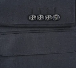 Half Canvas Wool Dress Suit Modern Fit 2 Piece In Charcoal -Gentri Store RHC100 3 7 5d8af0a6 a5f3 4d0f 8621 55615d681521