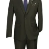 Slim Fit Men's Suit 2 Piece 2 Button In Olive