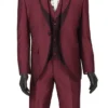 (42R) Slim Fit 3 Piece Fashion Tuxedo In Burgundy