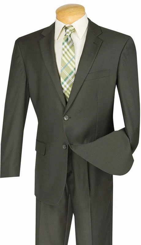 Regular Fit Suit 2 Button 2 Piece In Olive 1 Regular Fit Suit 2 Button 2 Piece In Olive