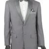 Excalibur Collection - Slim Fit Tuxedo 2 Piece 2 Buttons Design In Gray
