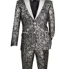 Black Sim Fit Tuxedo 2 Pieces With Matching Bow Tie