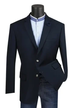 Regular Fit Blazer 2 Button In Navy