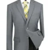 Regular Fit Blazer 2 Button In Medium Gray