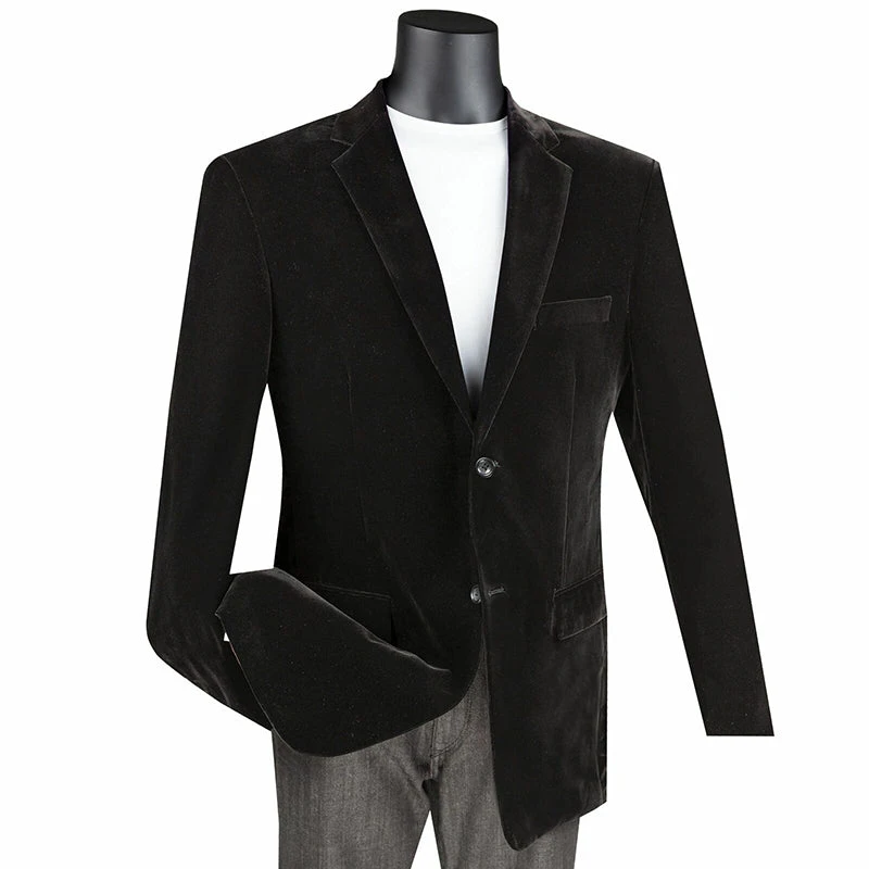 Velvet Regular Fit Fashion Jacket In Black 1 Velvet Regular Fit Fashion Jacket In Black