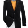 Slim Fit Corduroy Blazer 2 Button In Black