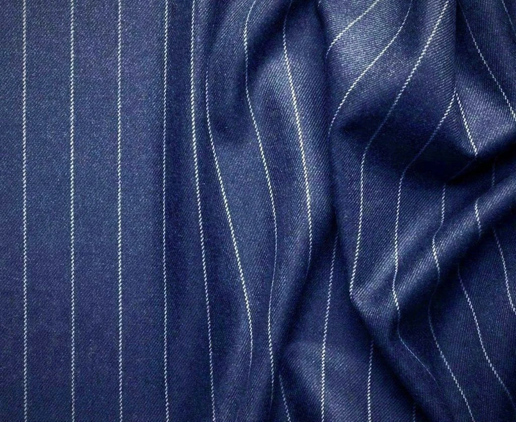 Rockefeller Collection - Double Breasted Stripe Suit Blue Regular Fit 2 Piece 2 Rockefeller Collection - Double Breasted Stripe Suit Blue Regular Fit 2 Piece - Image 2