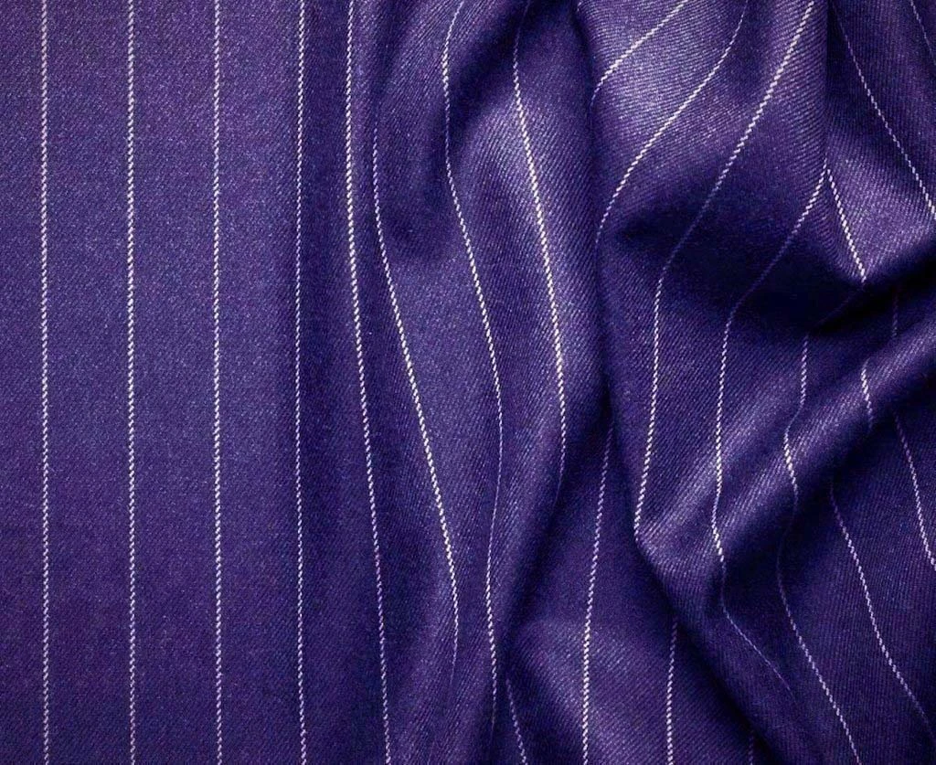 Rockefeller Collection - Double Breasted Stripe Suit Purple Regular Fit 2 Piece 2 Rockefeller Collection - Double Breasted Stripe Suit Purple Regular Fit 2 Piece - Image 2