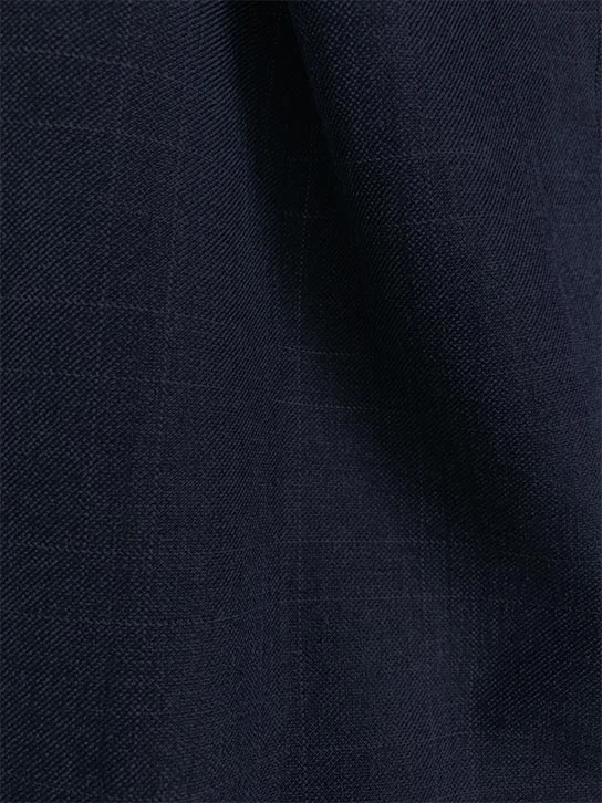 Olympia Collection - Glen Plaid Regular Fit Suit 3 Piece Navy Blue 2 Olympia Collection - Glen Plaid Regular Fit Suit 3 Piece Navy Blue - Image 2