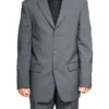Mont Blanc Collection - Regular Fit Suit 3 Button 2 Piece In Gray