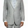 Light Gray Slim Fit 2 Piece Tuxedo With Satin Peak Lapel