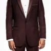 Brown Slim Fit 2 Piece Tuxedo With Satin Peak Lapel