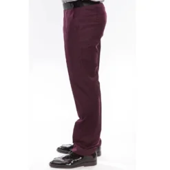 Burgundy Slim Fit 2 Piece Tuxedo With Satin Peak Lapel 5 Burgundy Slim Fit 2 Piece Tuxedo With Satin Peak Lapel -Gentri Store mt187s 8 3 1024x1024 1
