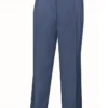 Dress Pants Regular Fit Leg Pleated Pre-hemmed With Cuffs In Blue